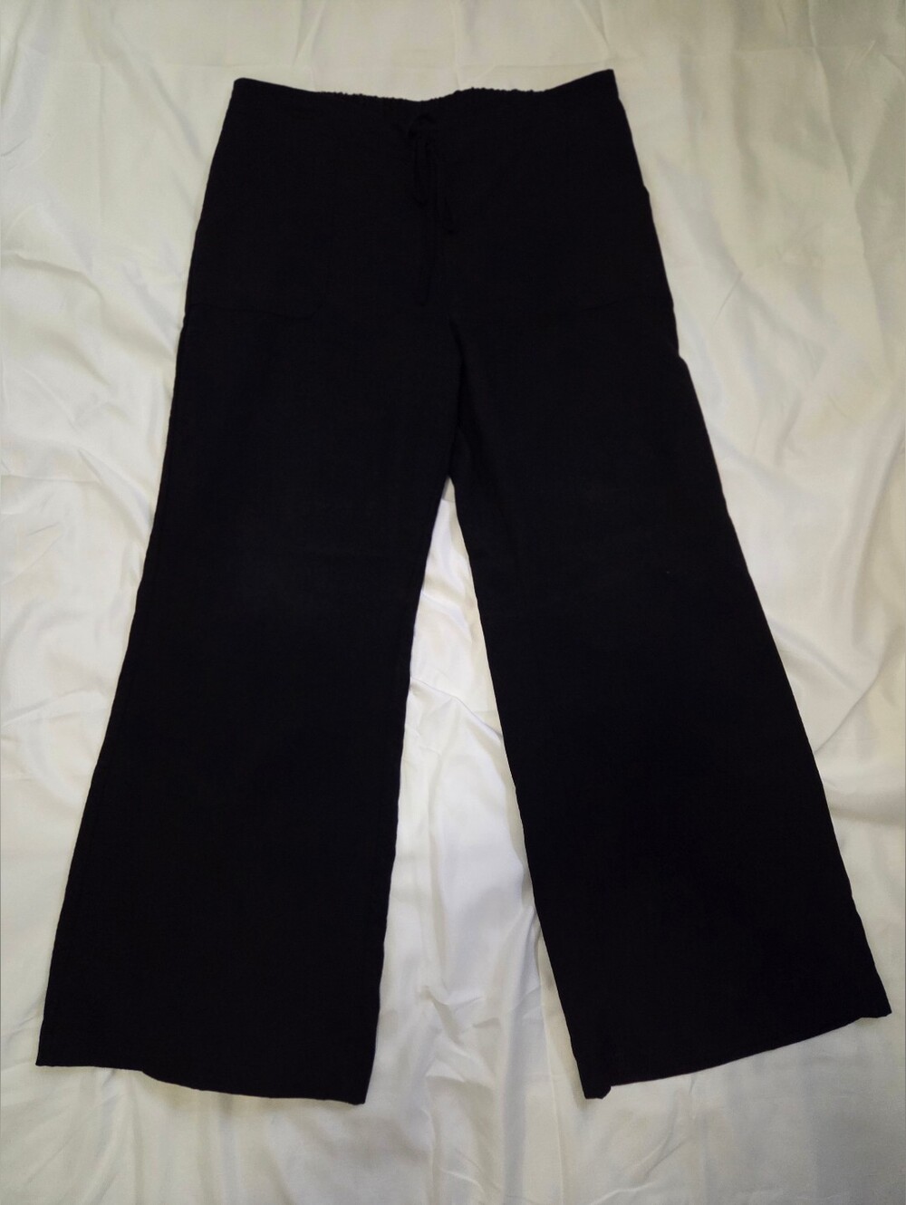 SHEIN Black Wide-Leg Lounge Pants